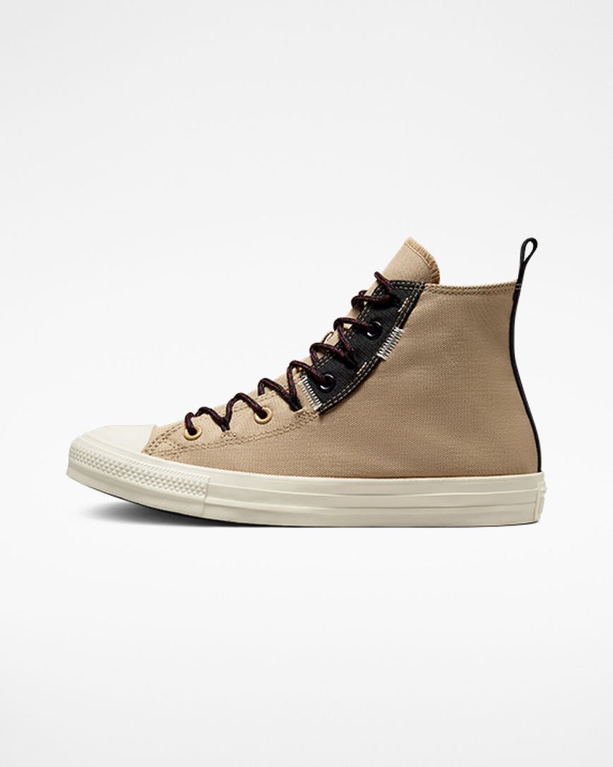 Men's Converse Chuck Taylor All Star Rugged Basics High Top Shoes Khaki / Orange | AU 5E109M